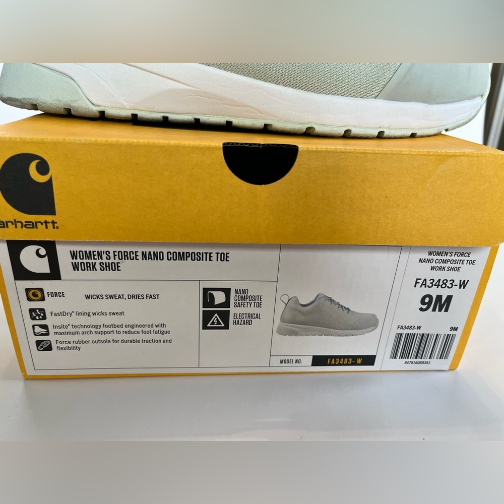 Carhartt Women's 9 Force Nano Composite Safety Toe Work‎ Shoe Gray Blue - Picture 2 of 12